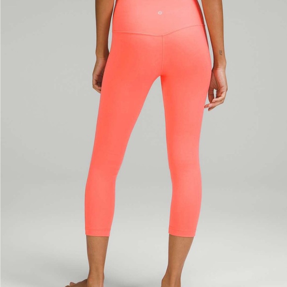 Lululemon Align High Rise Crop 23” (Raspberry Cream) - Picture 2 of 3
